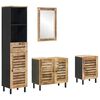vidaXL F&uuml;rdőszobai Szekr&eacute;ny Szett 4 db Term&eacute;szetes 38 x 33 x 160 cm