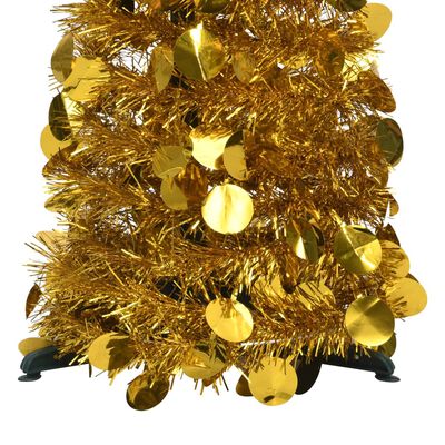 vidaXL aranyszínű pop-up PET műkarácsonyfa 120 cm