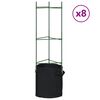 vidaXL 8 db ac&eacute;l &eacute;s polipropil&eacute;n paradicsomketrec n&ouml;v&eacute;nyzs&aacute;kkal 116 cm