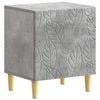 vidaXL &Eacute;jjeli asztal Betonsz&uuml;rke 43 x 34,5 x 50 cm Szerelt Fa