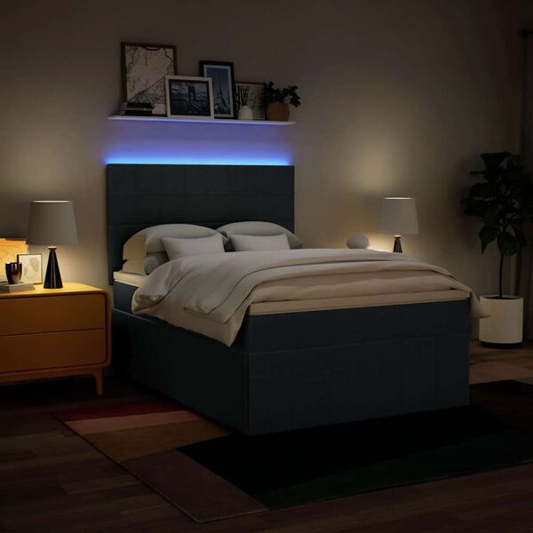 vidaXL k&eacute;k sz&ouml;vet rug&oacute;s &aacute;gy matraccal 140 x 190 cm