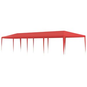 vidaXL Partys&aacute;tor Piros 1200 x 300 x 255 cm PE &eacute;s ac&eacute;l