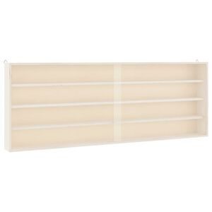 vidaXL fa gyűjtő vitrin ajt&oacute;kkal 100x8,5x37 cm