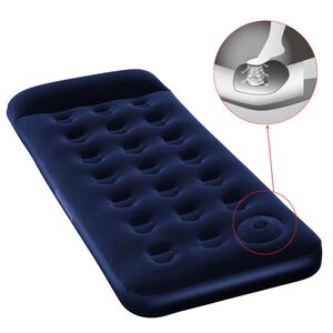 Bestway pelyhes&iacute;tett gumimatrac be&eacute;p&iacute;tett l&aacute;bpump&aacute;val 185 x 76 x 28 cm