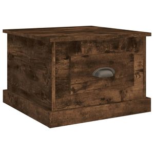 vidaXL f&uuml;st&ouml;s t&ouml;lgy sz&iacute;nű szerelt fa doh&aacute;nyz&oacute;asztal 50x50x35 cm