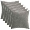 vidaXL P&aacute;rna huzat 6 db HEERLEN S&ouml;t&eacute;tsz&uuml;rke 40 x 40 cm Chenille Sz&ouml;vet
