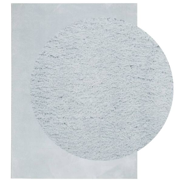 vidaXL HUARTE k&eacute;k r&ouml;vid sz&aacute;l&uacute; puha &eacute;s moshat&oacute; szőnyeg 240 x 340 cm