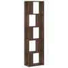 vidaXL 5 szintes barna t&ouml;lgy szerelt fa k&ouml;nyvespolc 45x23,5x162,5 cm
