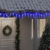 vidaXL meleg feh&eacute;r akril PVC kar&aacute;csonyi j&eacute;gcsapl&aacute;mpa 200 LED-del 20 m