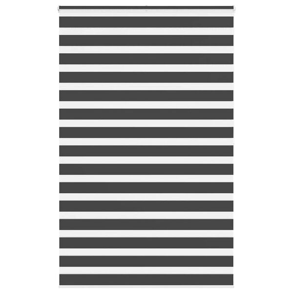 vidaXL zebraf&uuml;gg&ouml;nnyel fekete sz&ouml;vetsz&eacute;less&eacute;g 145,9 cm poli&eacute;szter