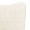 vidaXL karosszék Krém 62 x 67 x 95,5 cm Sherpa szövet