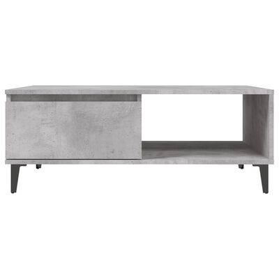 vidaXL betonszürke forgácslap dohányzóasztal 90 x 60 x 35 cm