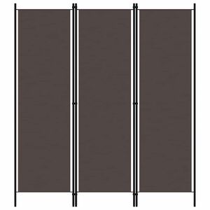 vidaXL barna 3 paneles parav&aacute;n 150 x 180 cm