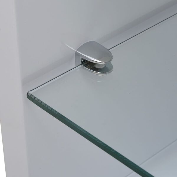 vidaXL F&eacute;nyes feh&eacute;r doh&aacute;nyz&oacute;asztal