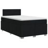 vidaXL Boxspring &aacute;gy matraccal fejt&aacute;ml&aacute;val Fekete 120 x 200 cm Sz&ouml;vet