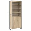 vidaXL Magas szekr&eacute;nyek Sonoma 79 x 36 x 200 cm Szerelt Fa