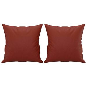 vidaXL 2 db bord&oacute; műbőr d&iacute;szp&aacute;rna 40 x 40 cm