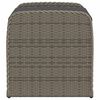 vidaXL sz&uuml;rke polyrattan t&aacute;rol&oacute;pad p&aacute;rn&aacute;val 80 x 51 x 52 cm
