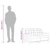 vidaXL kétszemélyes barna szövetkanapé 140 cm