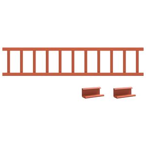 vidaXL Tető havaz&aacute;sv&eacute;dő Piros 100 x 2,5 x 20 cm Ac&eacute;l