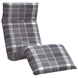 vidaXL oxford-sz&ouml;vet &ouml;sszecsukhat&oacute; napoz&oacute;&aacute;gy kock&aacute;s minta 175x54x8,5cm