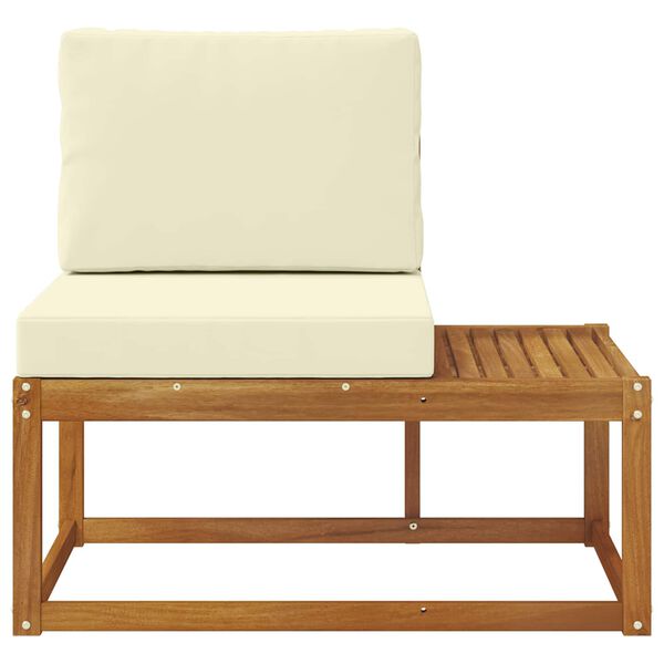 vidaXL K&uuml;lt&eacute;ri v&eacute;gleges kanap&eacute; p&aacute;rn&aacute;val Term&eacute;szetes 91 x 63 x 73 cm