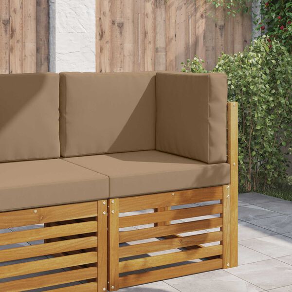 vidaXL K&uuml;lt&eacute;ri kanap&eacute; p&aacute;rna 3 pcs T&oacute;psz&iacute;nű Poli&eacute;szter