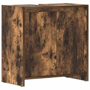 vidaXL f&uuml;st&ouml;s t&ouml;lgy sz&iacute;nű szerelt fa f&uuml;rdőszobaszekr&eacute;ny 60x33x61 cm