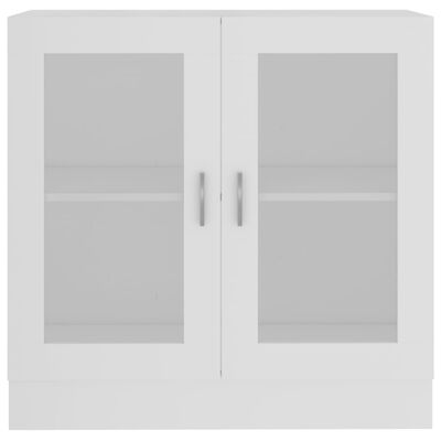 vidaXL fehér forgácslap vitrinszekrény 82,5 x 30,5 x 80 cm