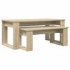 vidaXL K&aacute;vasztal Szett 2 db Sonoma t&ouml;lgy 100 x 50 x 42 cm Szerelt Fa