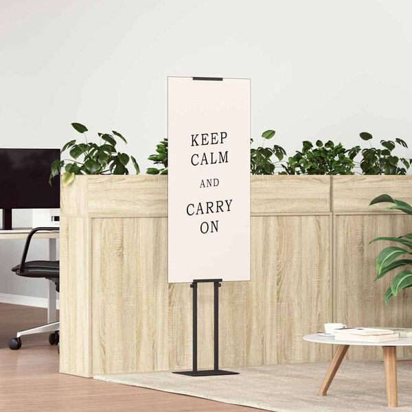 vidaXL Ki&aacute;ll&iacute;t&oacute; &Aacute;llv&aacute;ny 2 pcs Fekete 30 x 23,5 x 210 cm Ac&eacute;l