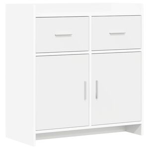 vidaXL Sz&eacute;f Feh&eacute;r 75 x 36 x 80 cm Szerelt Fa