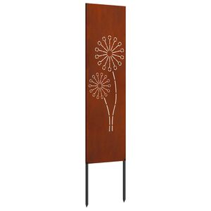 vidaXL Kertv&eacute;dő v&aacute;szon Rozsd&aacute;s 32 x 140 cm Időj&aacute;r&aacute;s&aacute;ll&oacute; ac&eacute;l