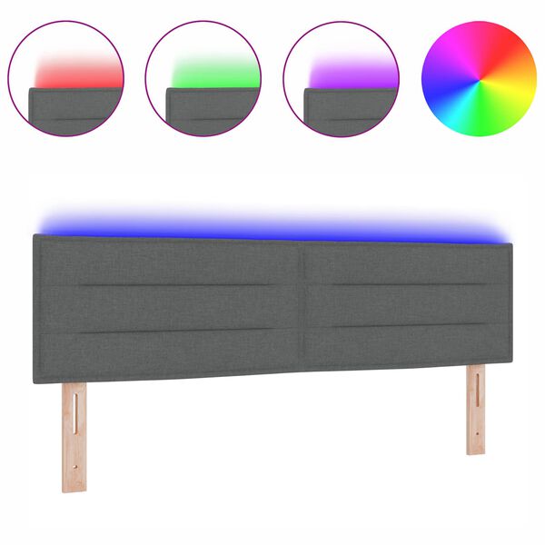 vidaXL LED &aacute;gyt&aacute;mla LED -es l&aacute;mp&aacute;kkal S&ouml;t&eacute;tsz&uuml;rke 160 cm Poli&eacute;szter