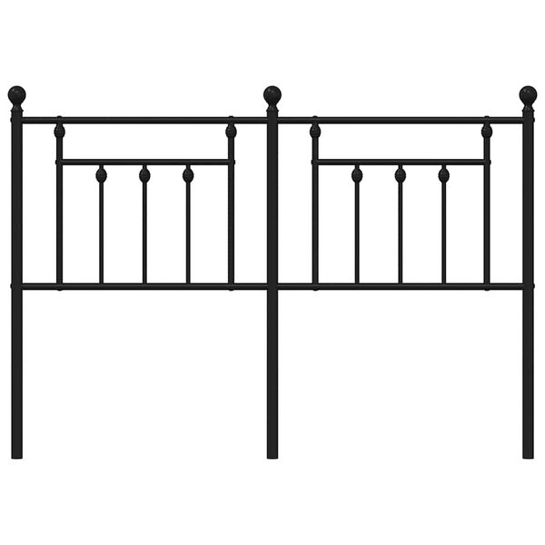 vidaXL fekete f&eacute;m csere fejt&aacute;mla 150 cm