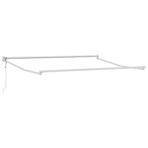 vidaXL Electric Awning Frame 3 x 2,5 m Feh&eacute;r Porsz&oacute;rt alum&iacute;nium