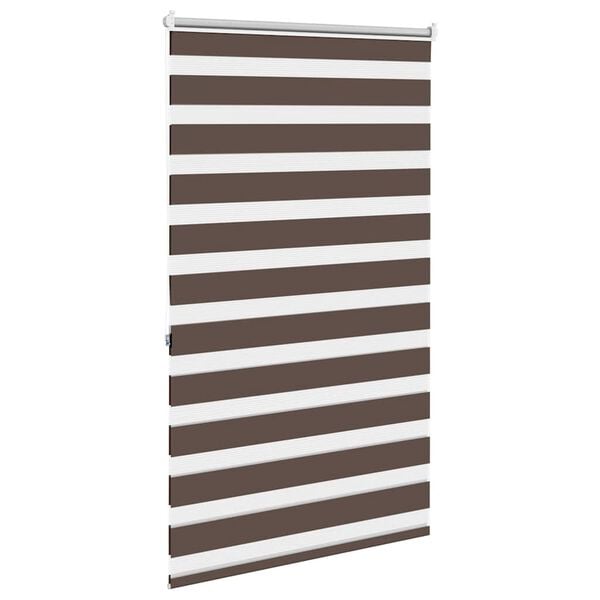 vidaXL Zebra rol&oacute; 80,9 x 175 cm, sz&ouml;vetsz&eacute;less&eacute;g 76,7 cm, k&aacute;v&eacute;barna