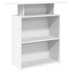 vidaXL feh&eacute;r, r&eacute;tegelt fa recepci&oacute;s asztal 100 x 40 x 104 cm