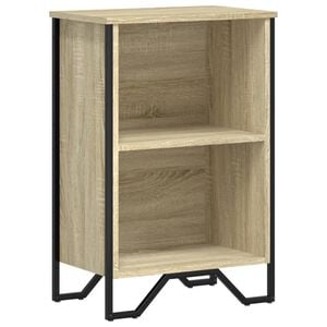 vidaXL sonoma t&ouml;lgy sz&iacute;nű szerelt fa k&ouml;nyvszekr&eacute;ny 50 x 31 x 74,5 cm