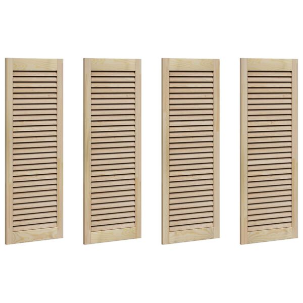 vidaXL Sz&eacute;fajt&oacute; 4 pcs Term&eacute;szetes 140.5 x 2 x 59.5 cm T&ouml;m&ouml;r fenyőfa
