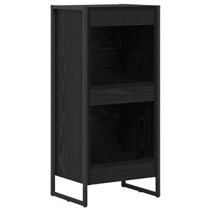vidaXL K&ouml;nyvespolc 40 x 30 x 86,5 cm Szerelt Fa Fekete t&ouml;lgy