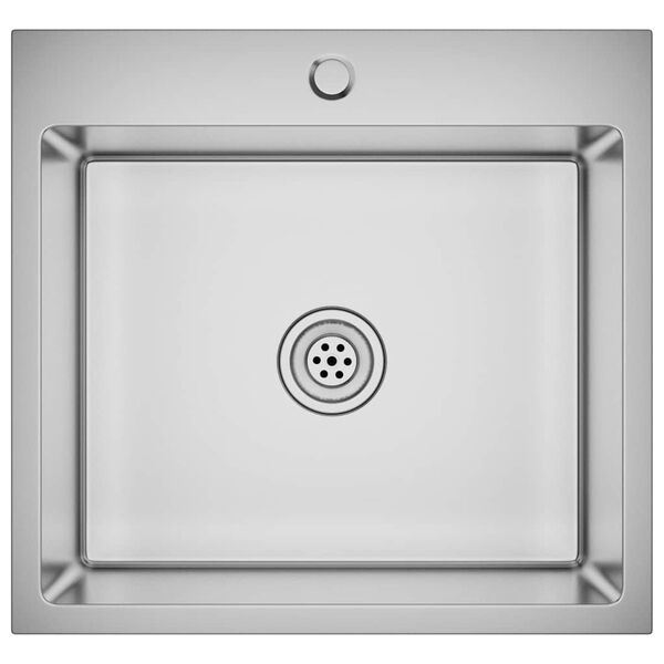 vidaXL kézzel készült rozsdamentes acél mosogató