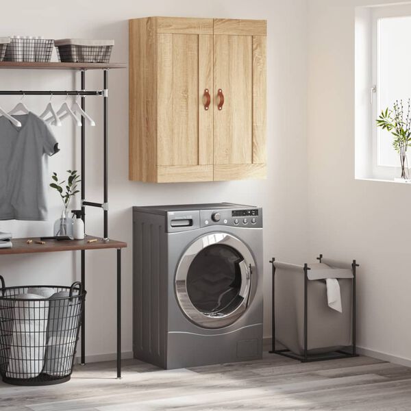 vidaXL sonoma t&ouml;lgy szerelt fa fali szekr&eacute;ny 69,5 x 34 x 90 cm