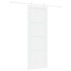 vidaXL Cs&uacute;sz&oacute; ajt&oacute; 78 x 211 cm Szerelt Fa Feh&eacute;r