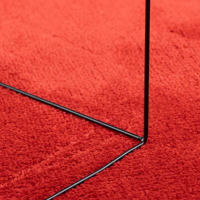 vidaXL OVIEDO piros rövid szálú szőnyeg 200 x 200 cm