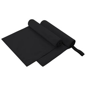 vidaXL Sport T&ouml;r&ouml;lk&ouml;zők 2 pcs Fekete 100 x 50 cm