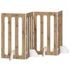 vidaXL Hajthat&oacute; &aacute;llatker&iacute;t&eacute;s 4 pcs K&eacute;zműves T&ouml;lgy 201 x 38 x 90 cm