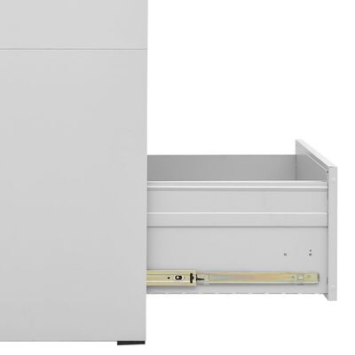 vidaXL világosszürke acél irattartó szekrény 46 x 62 x 102,5 cm