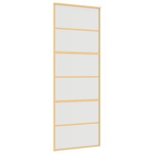 vidaXL aranysz&iacute;nű ESG tej&uuml;veg &eacute;s alum&iacute;nium tol&oacute;ajt&oacute; 76 x 205 cm