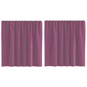 vidaXL 2 db lila f&aacute;tyolf&uuml;gg&ouml;ny&ouml;k hurokkal 140x140 cm